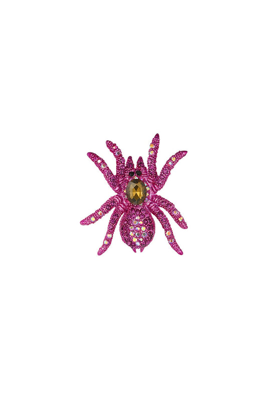 Broche spider pink