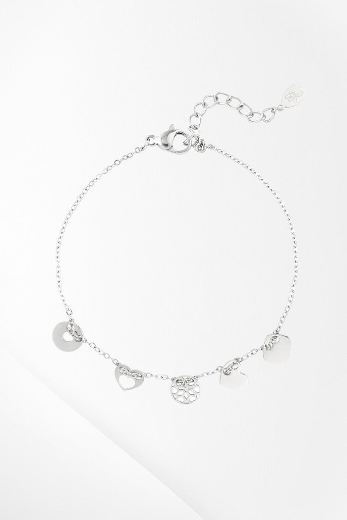 Bracelet with charms - Silver