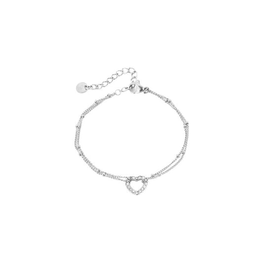 Armbandje met glimmende hartje