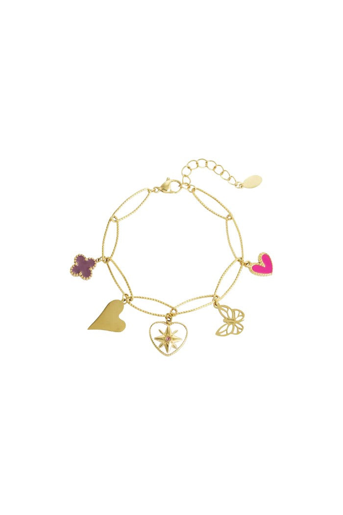 Bedelarmband lovely butterfly
