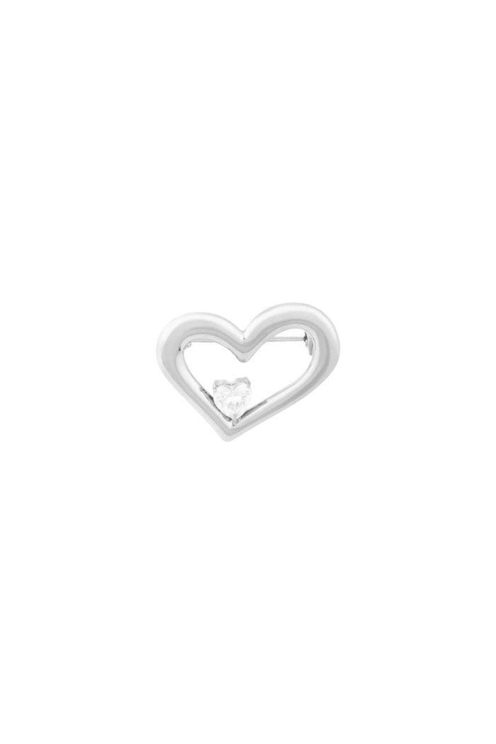 Broche bling heart