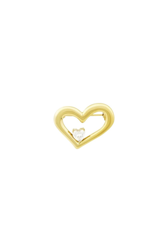 Broche bling heart