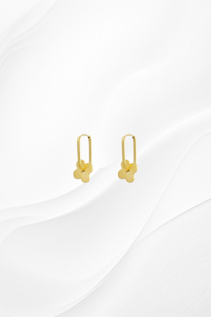 Oorhangers met bloem