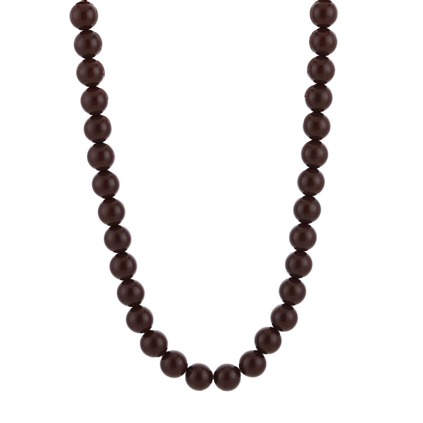 Kralenketting donkerbruin