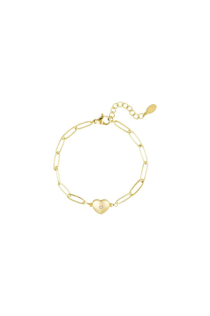 Schakelarmband met hart