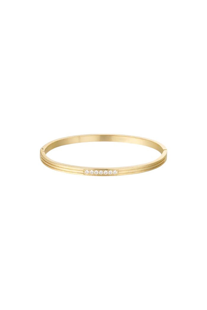 Slavenarmband steentjes in het midden