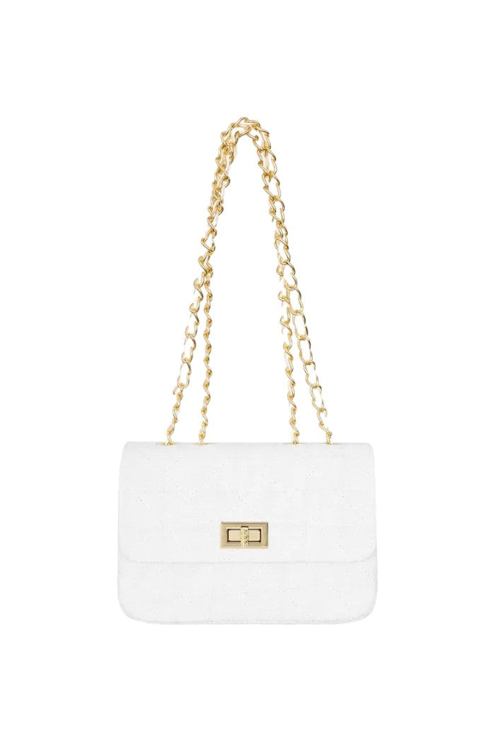 Bag with stitching and gold detail - Orange