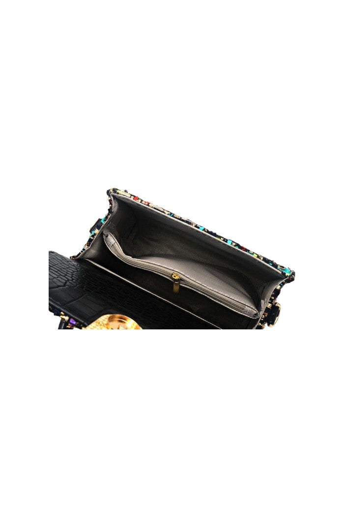 Black multicolor bag