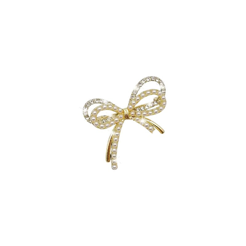 Sparkle bow broche