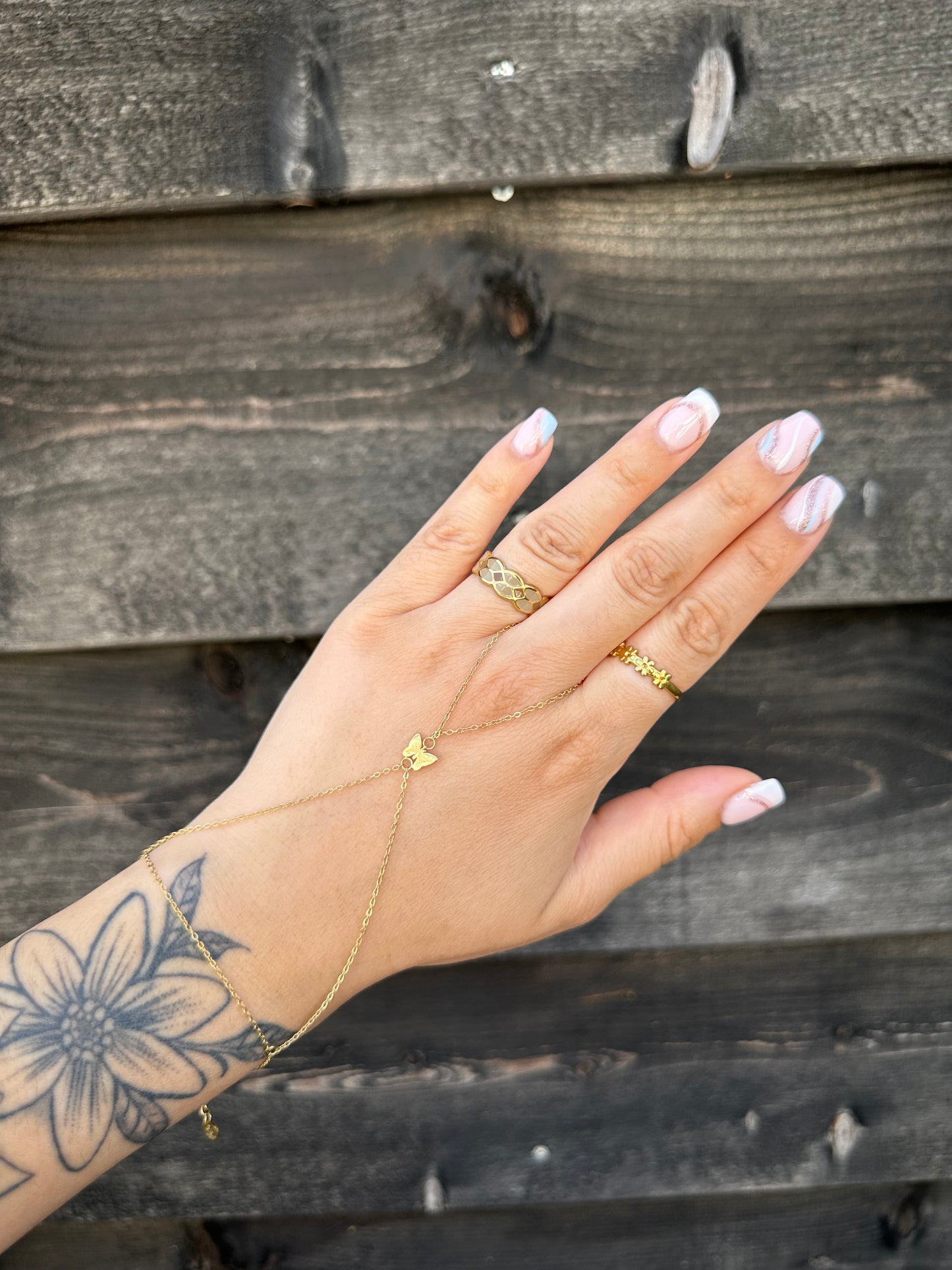 Butterfly hand chain