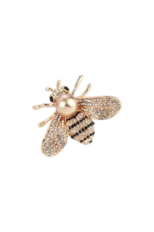 Bee strass broche