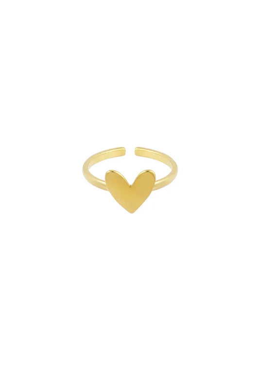 Heart ring gold