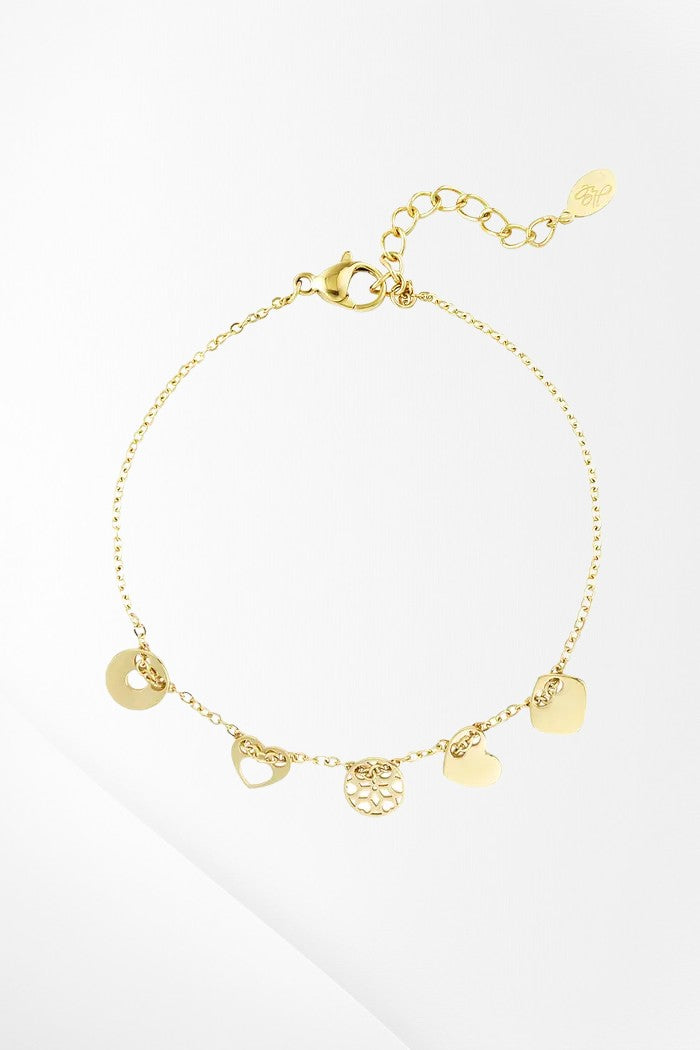 Bracelet with charms - Gold