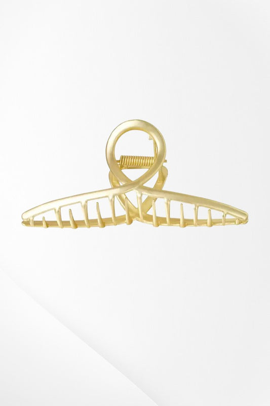 Hairclip vintage gold metal