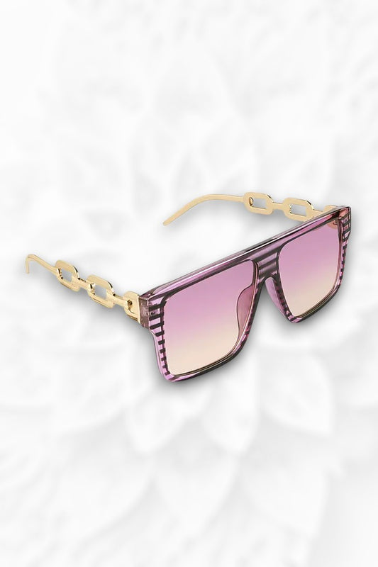Sunglasses leg with link - Black/Pink