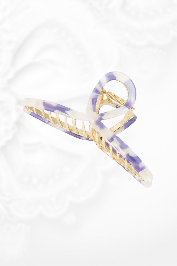 Hair clip curl marble