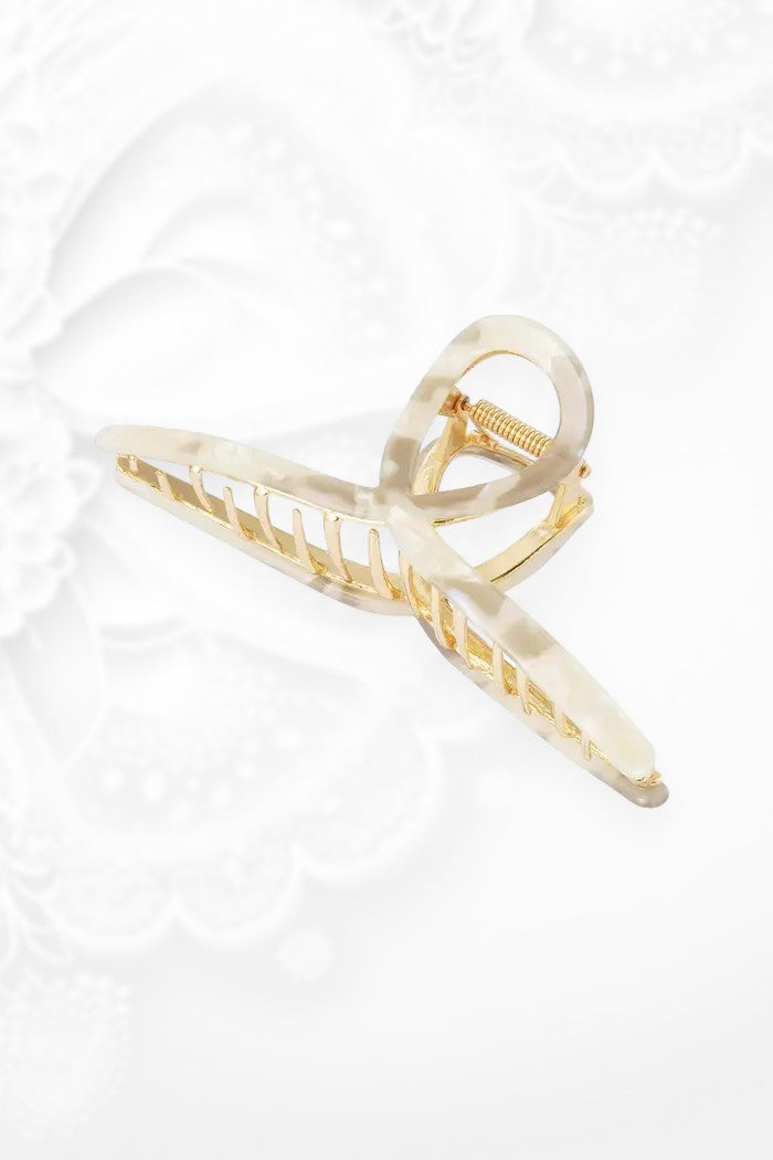 Hair clip curl marble