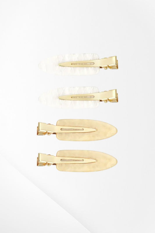 Hairclip box Marble Chic - WhiteGold