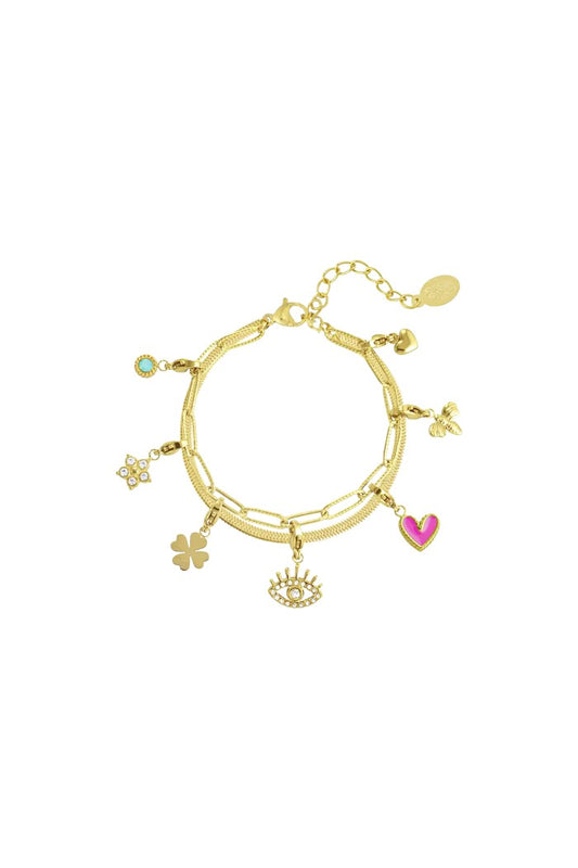 Bedelarmband eyes on you