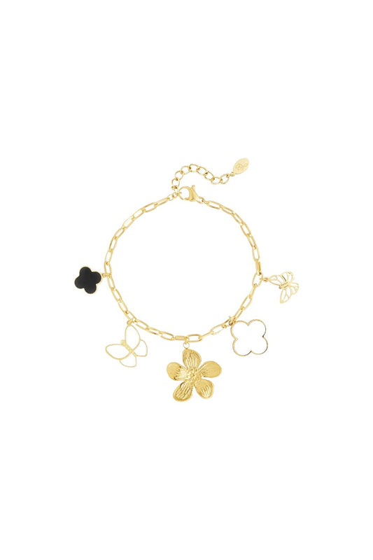 Bedelarmband flower child