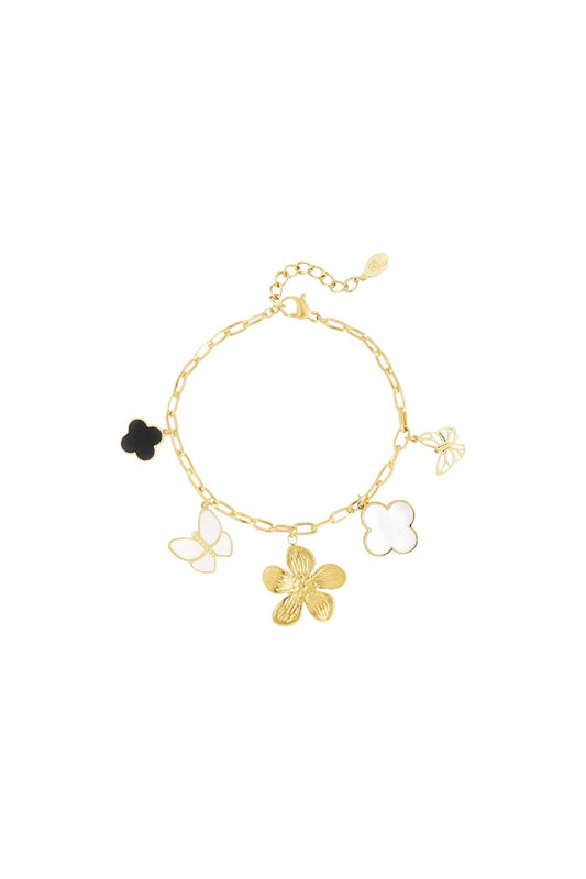 Bedelarmband flower child