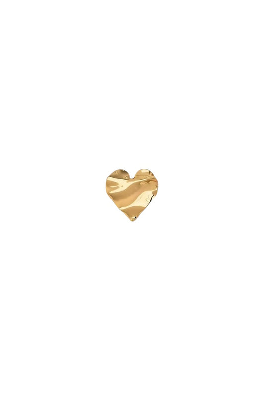 Golden Heart broche