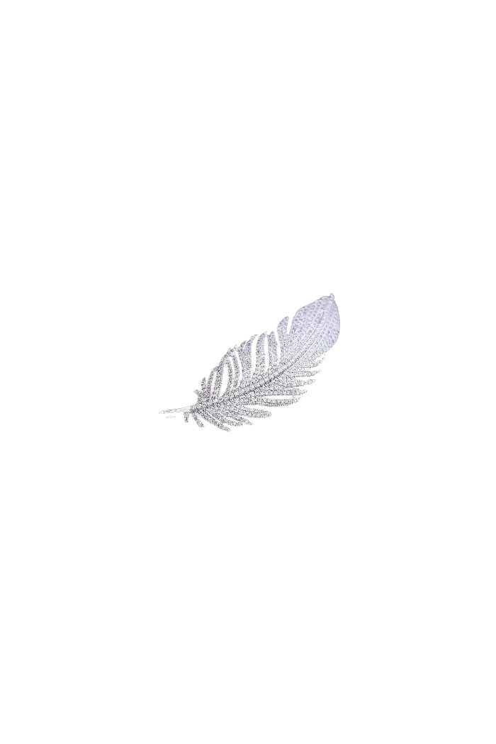 Feather broche