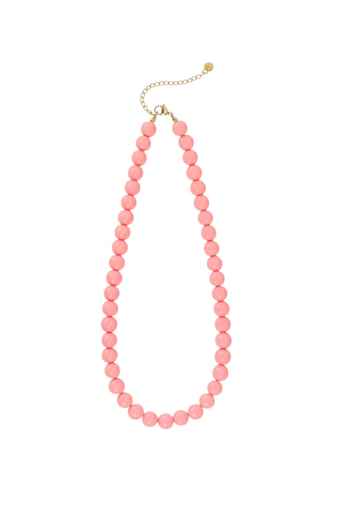 Kralenketting Rozerood