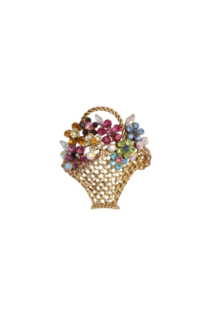 Bloomy Basket Broche
