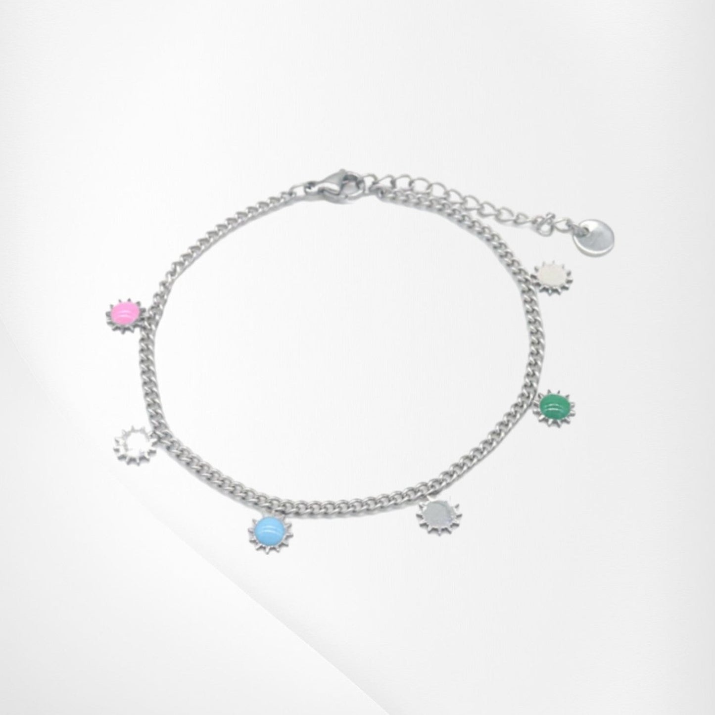 Silver Sun Bracelet - Multicolor