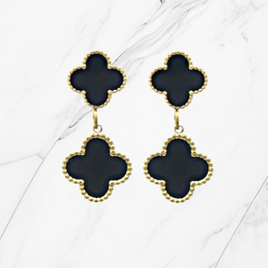 Clover hang oorbellen