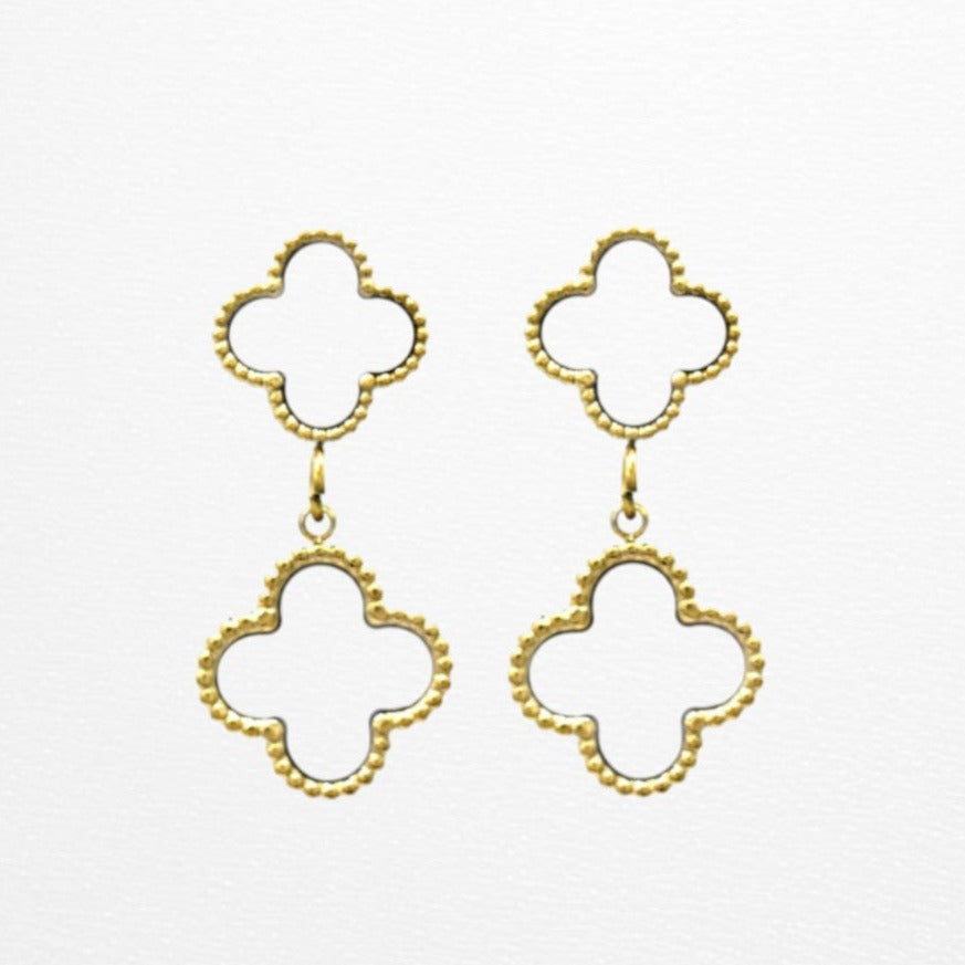 Clover hang oorbellen