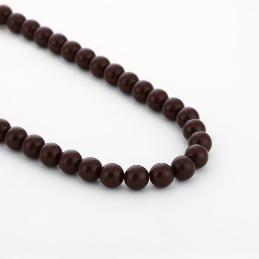 Kralenketting donkerbruin