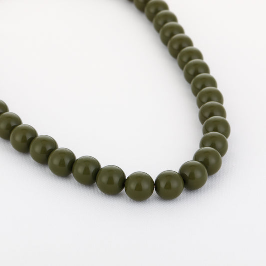 Kralenketting donkergroen