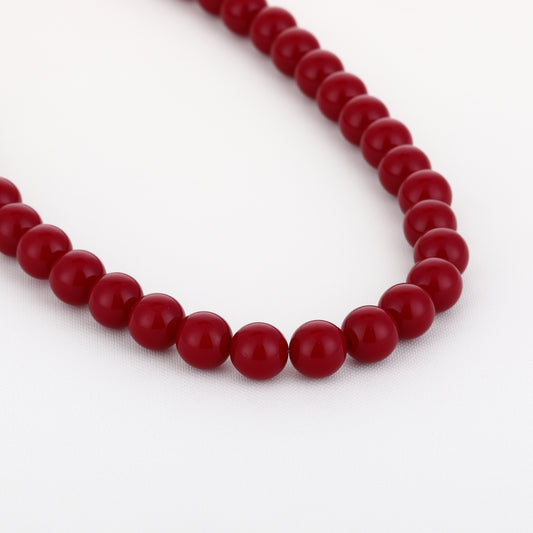 Kralenketting donkerrood