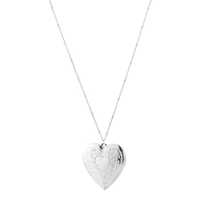 Sealed heart medallion - Zilver