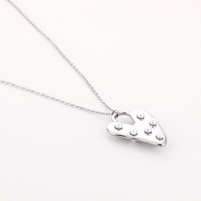 Heart pearl - Zilver