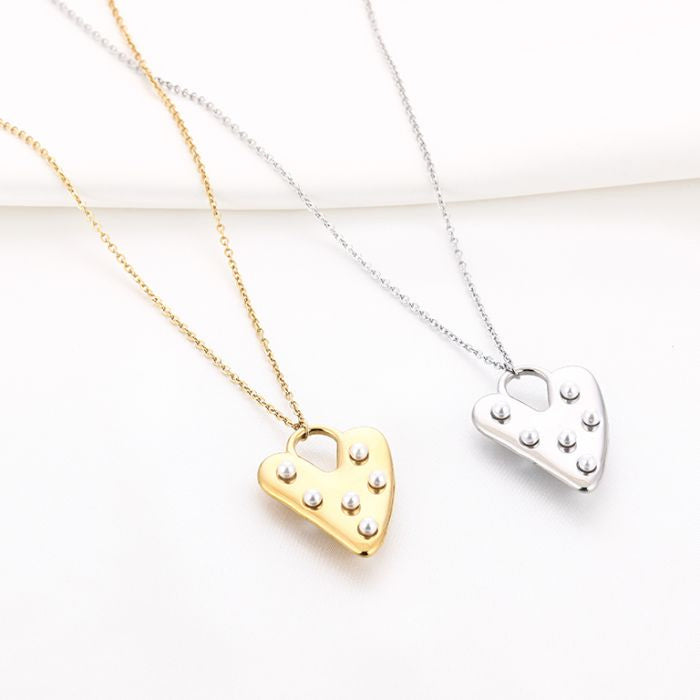 Heart pearl - Zilver