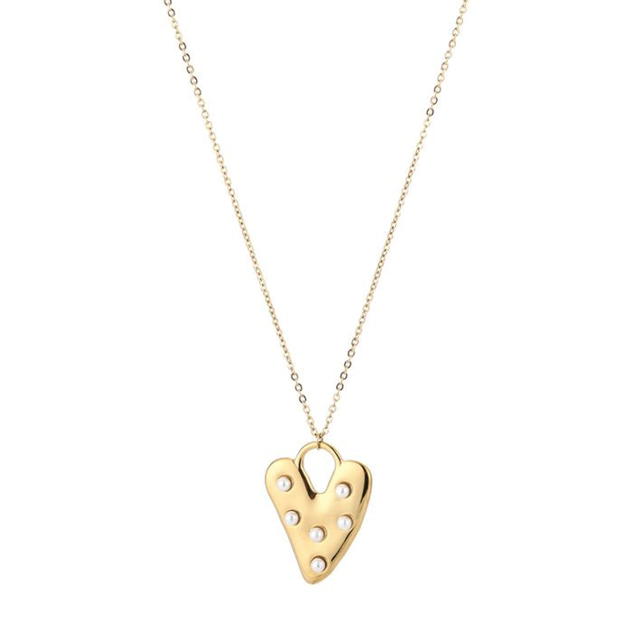 Heart pearl - Goud