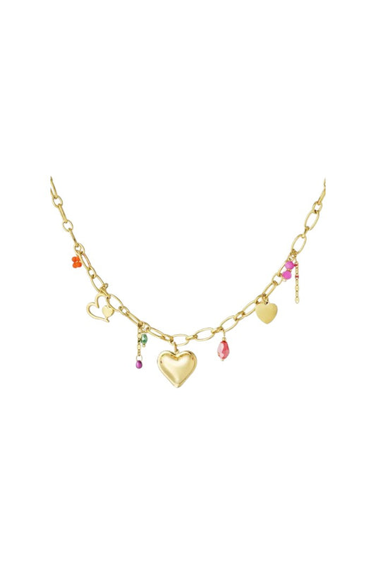 Kleurrijke liefdesbedelketting