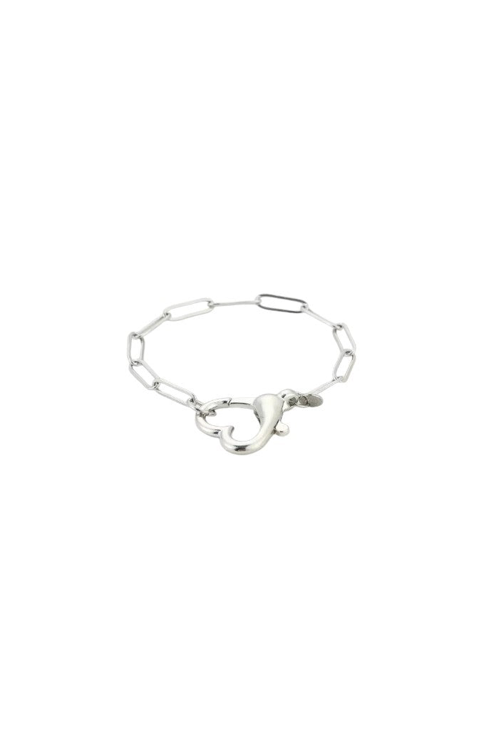 Schakel ketting met hart sluiting