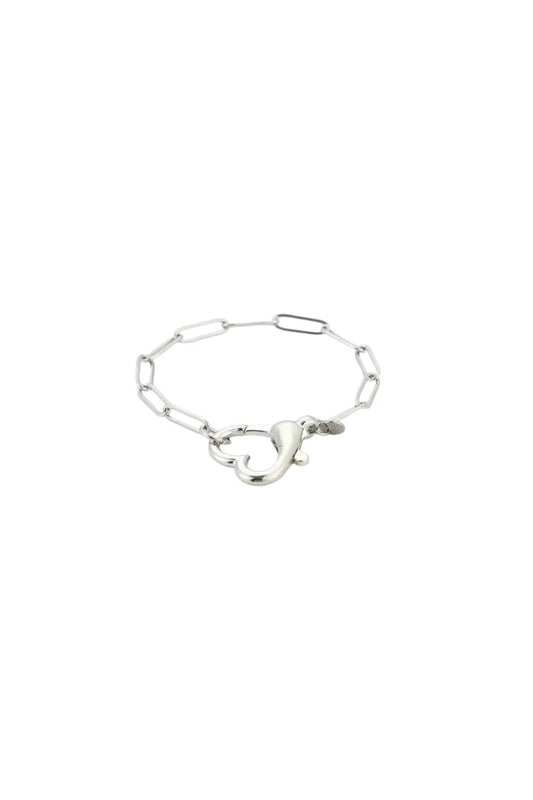 Schakel ketting met hart sluiting