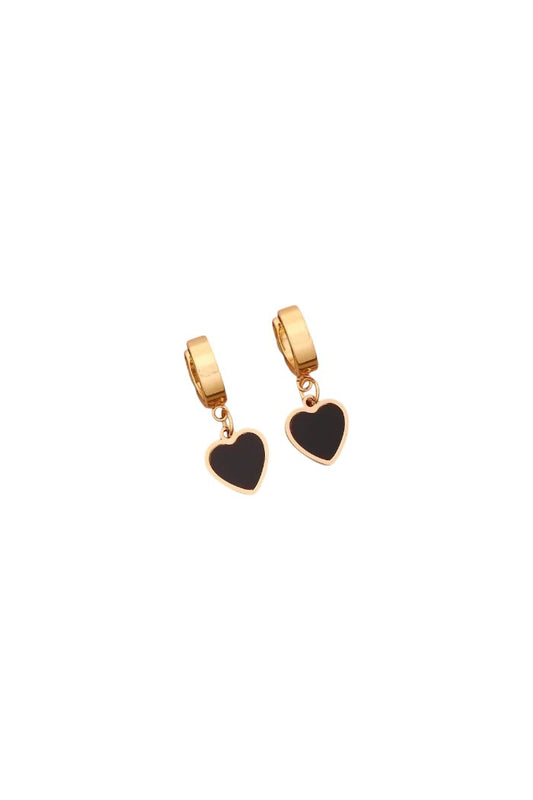 Oorbellen black hearts