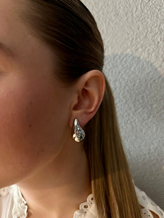 Druppel oorbellen Silver