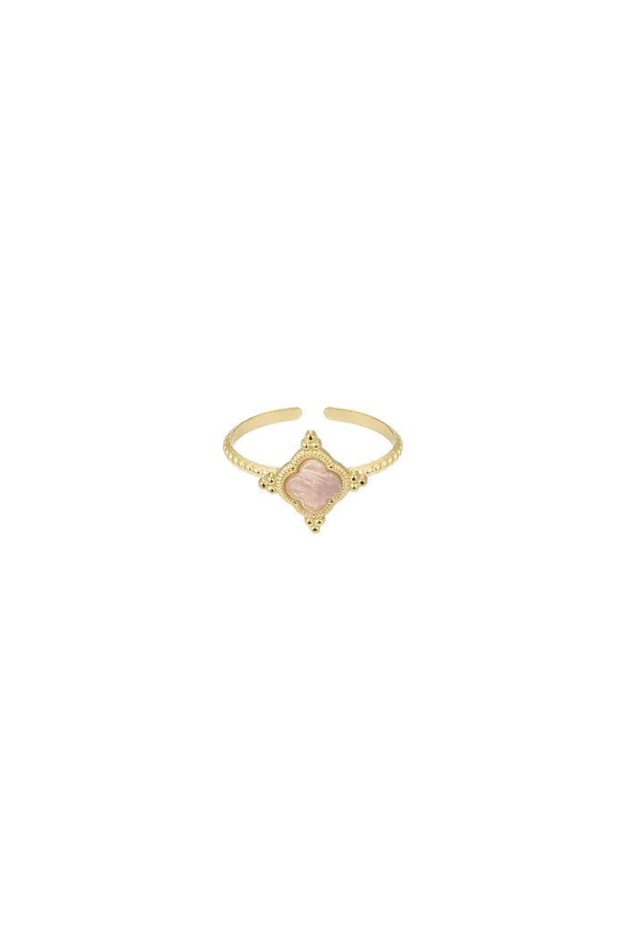 Clover Ring with stone
