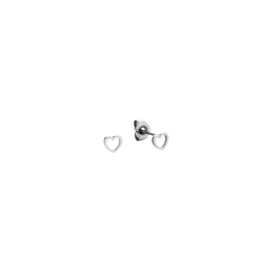 Open heart earstuds