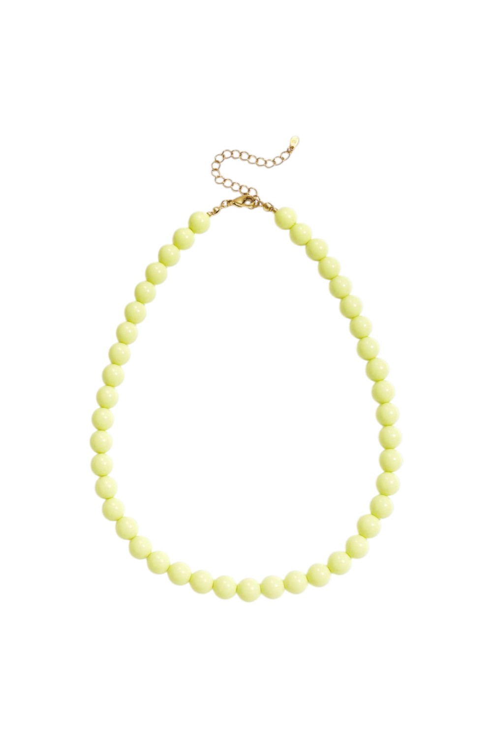 Kralenketting Lichtgeel