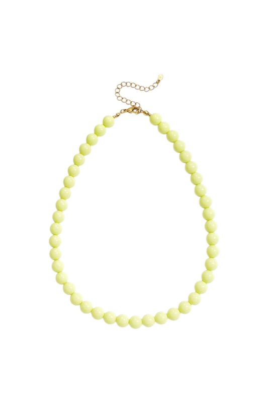 Kralenketting Lichtgeel